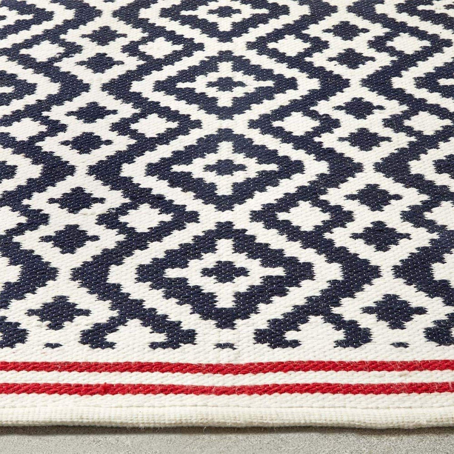 Aztec Navy Outdoor Rug