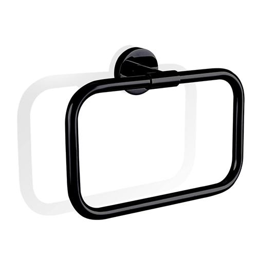 Basic HTR Towel Ring by Decor Walther Towel Racks & Holders Decor Walther Black Matte