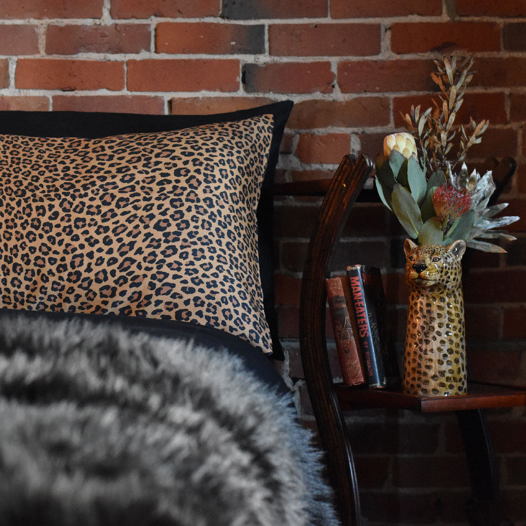 Wild Side Leopard Print Duvet Cover