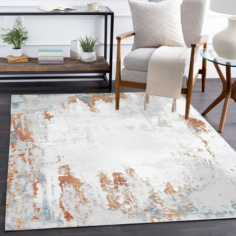 Abstract Ink Painting Multi-colored Area Rug