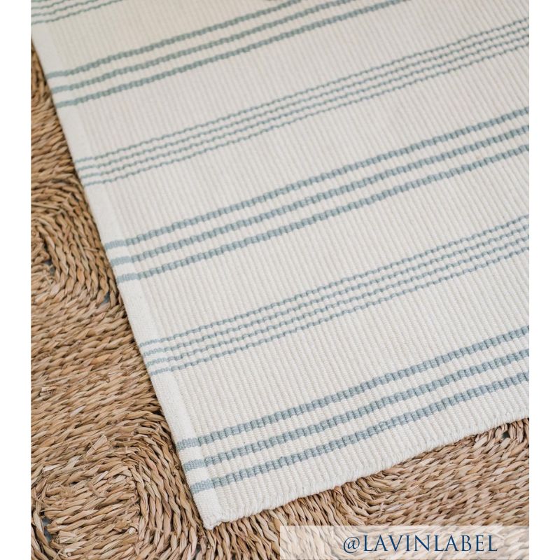 Ticking Stripe Cotton Rug