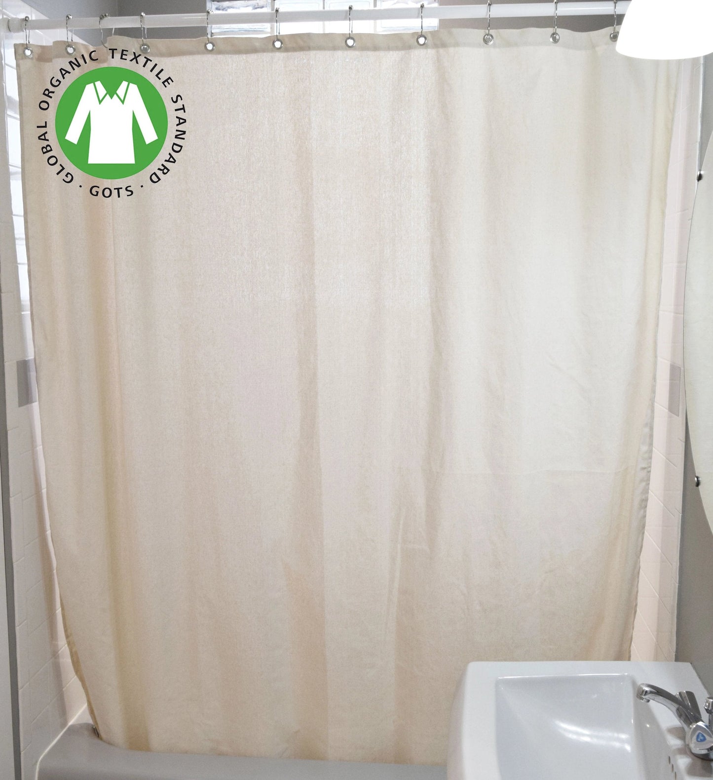 Bean Products Organic Cotton Shower Curtain