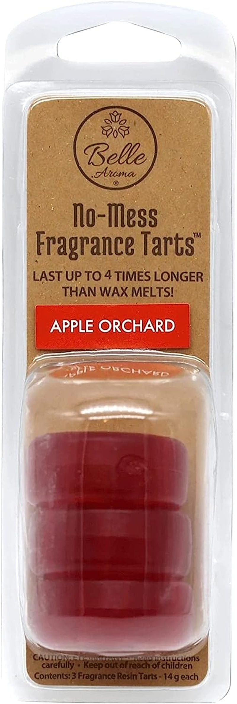 Belle Aroma No-Mess Tarts - No-Melt Scented Cubes for Wax Warmer - Small Vented Shaped Resin Scented Tarts - Long-Lasting Fragrance Release - Scented Cubes - French Lavender - Single Pack of 3 Home & Garden > Decor > Home Fragrances > Wax Tarts Lova Apple Orchard