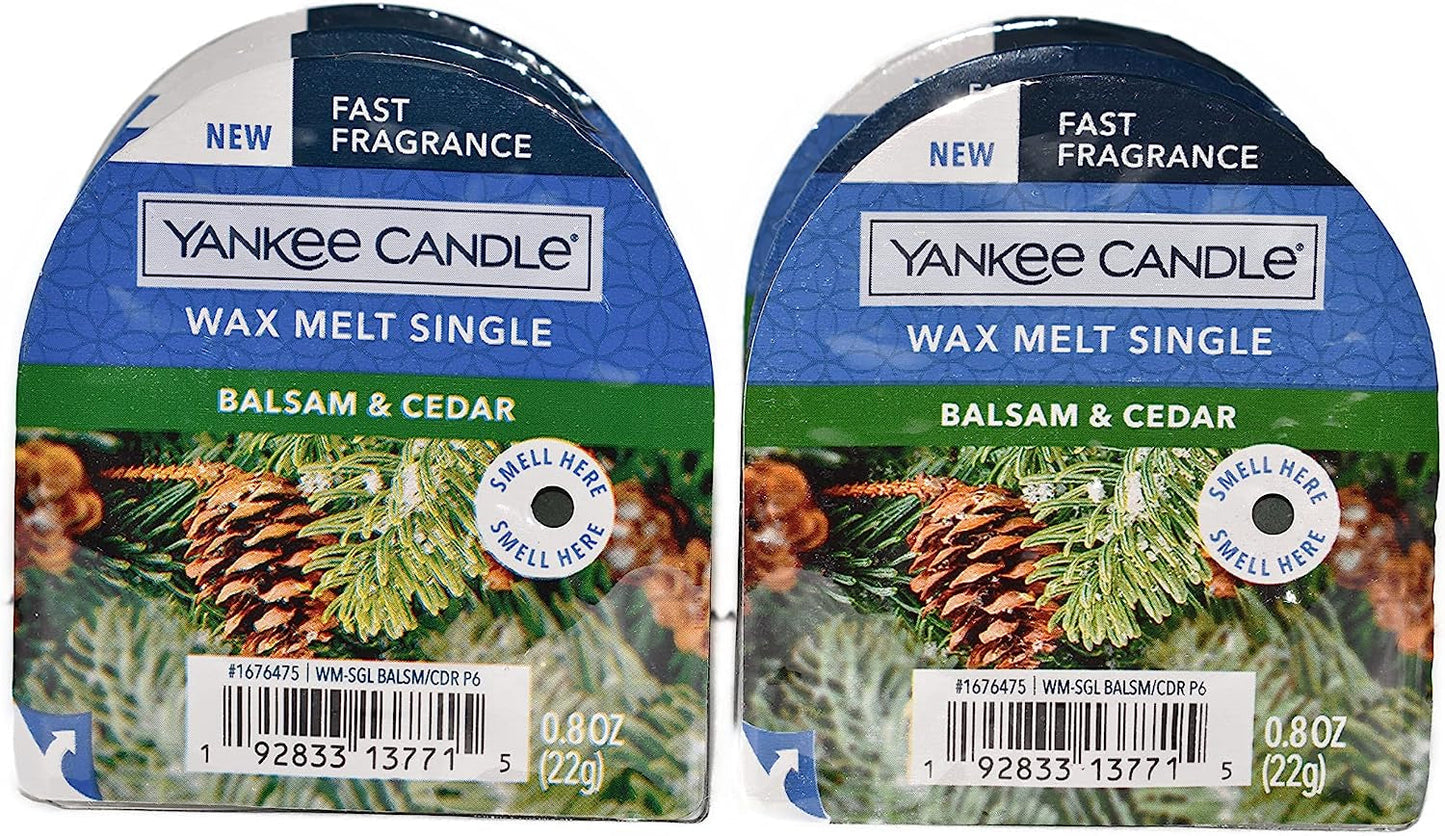 Yankee Candle Lot of 6 Winter Holiday Tarts Wax Melt Singles (Warm Luxe Cashmere) Home & Garden > Decor > Home Fragrances > Wax Tarts yankee candle Balsam & Cedar