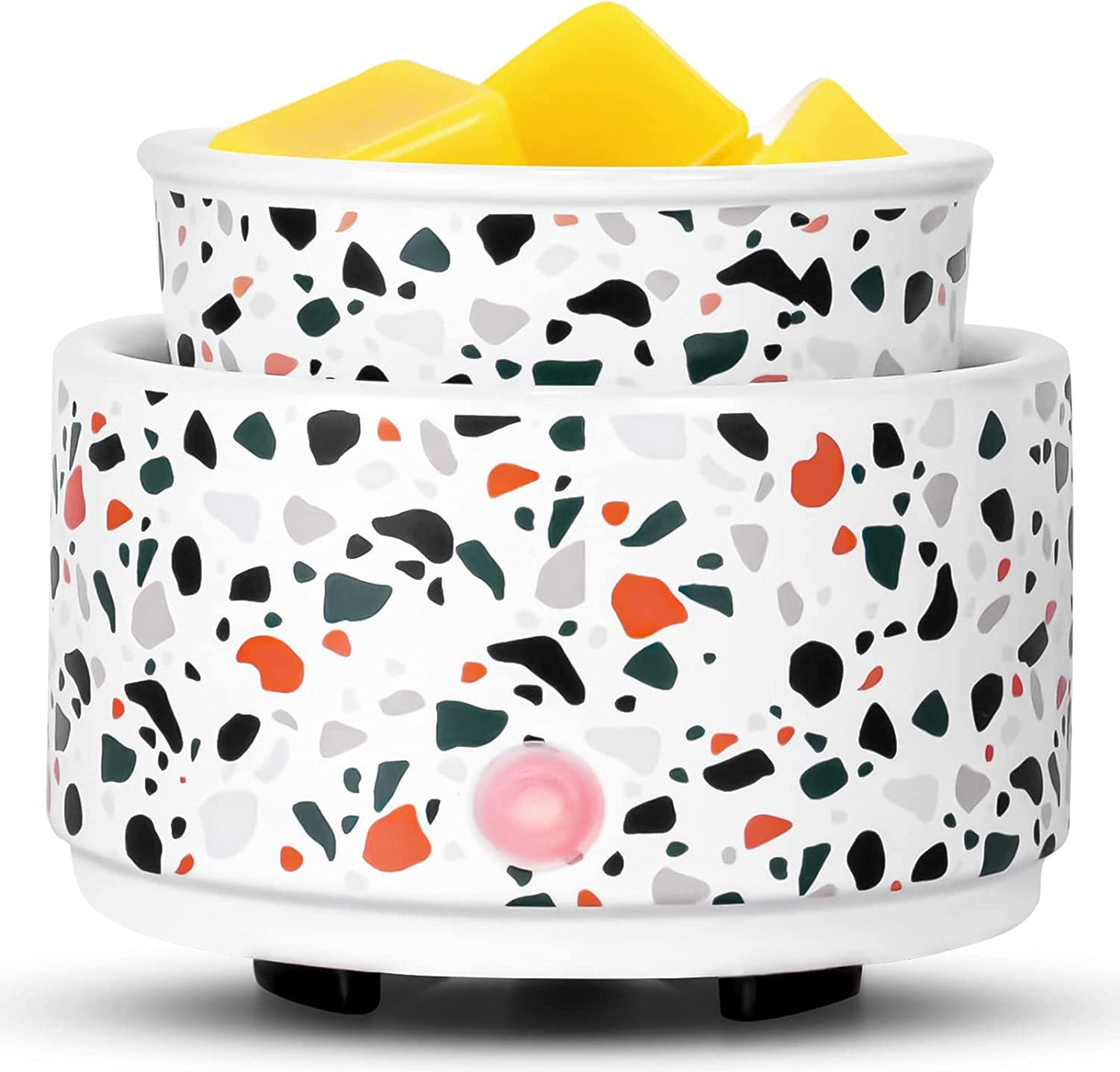 Bobolyn Wax Melt Warmer Burner Electric Scented Candle Wax Warmer, 3-In-1 Scented Wax Fragrance Melter for Home Office Bedroom Living Room Decor Home & Garden > Decor > Home Fragrances > Wax Tarts Bobolyn Terrazzo Marble