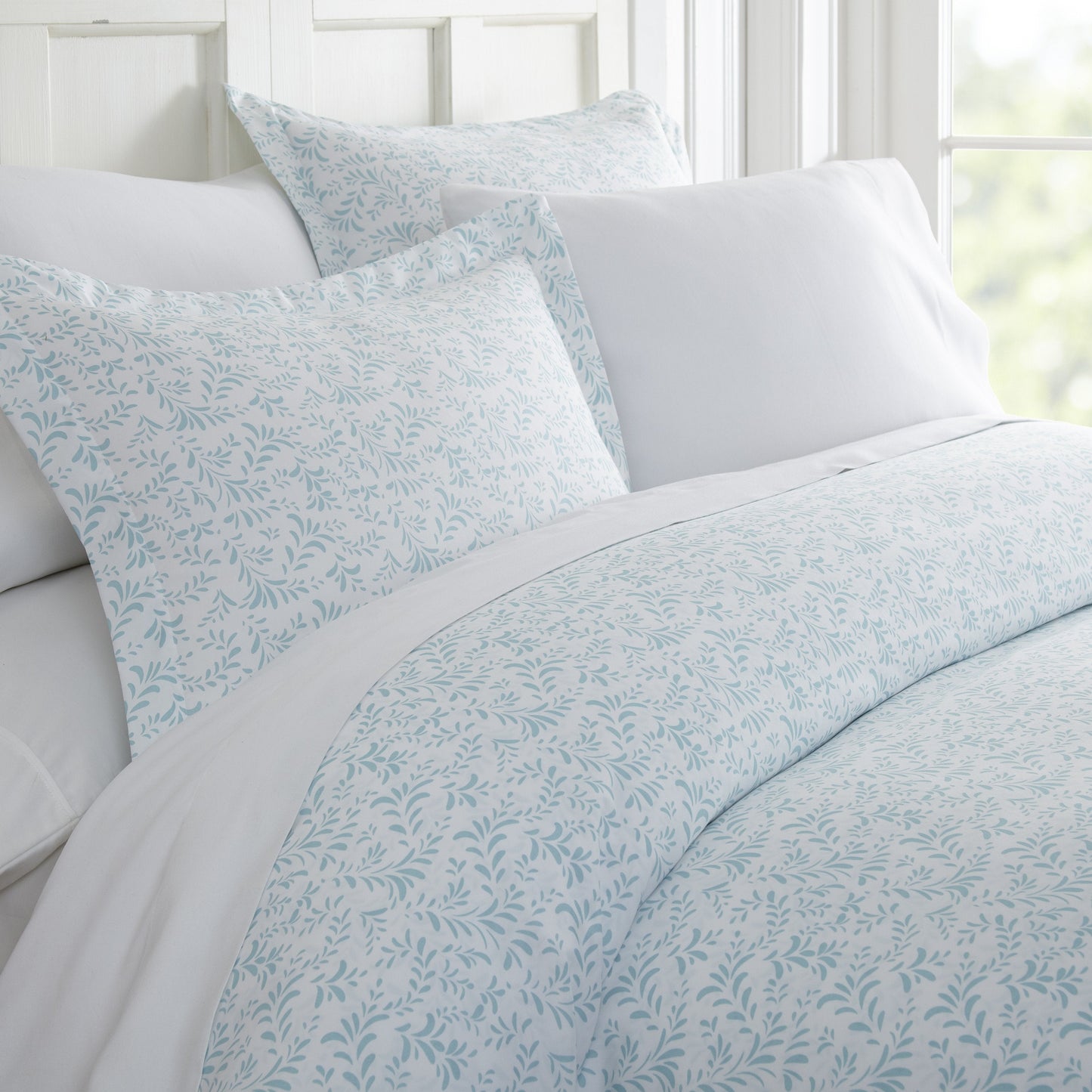 Burst of Vines Pattern 3-Piece Duvet Cover Set