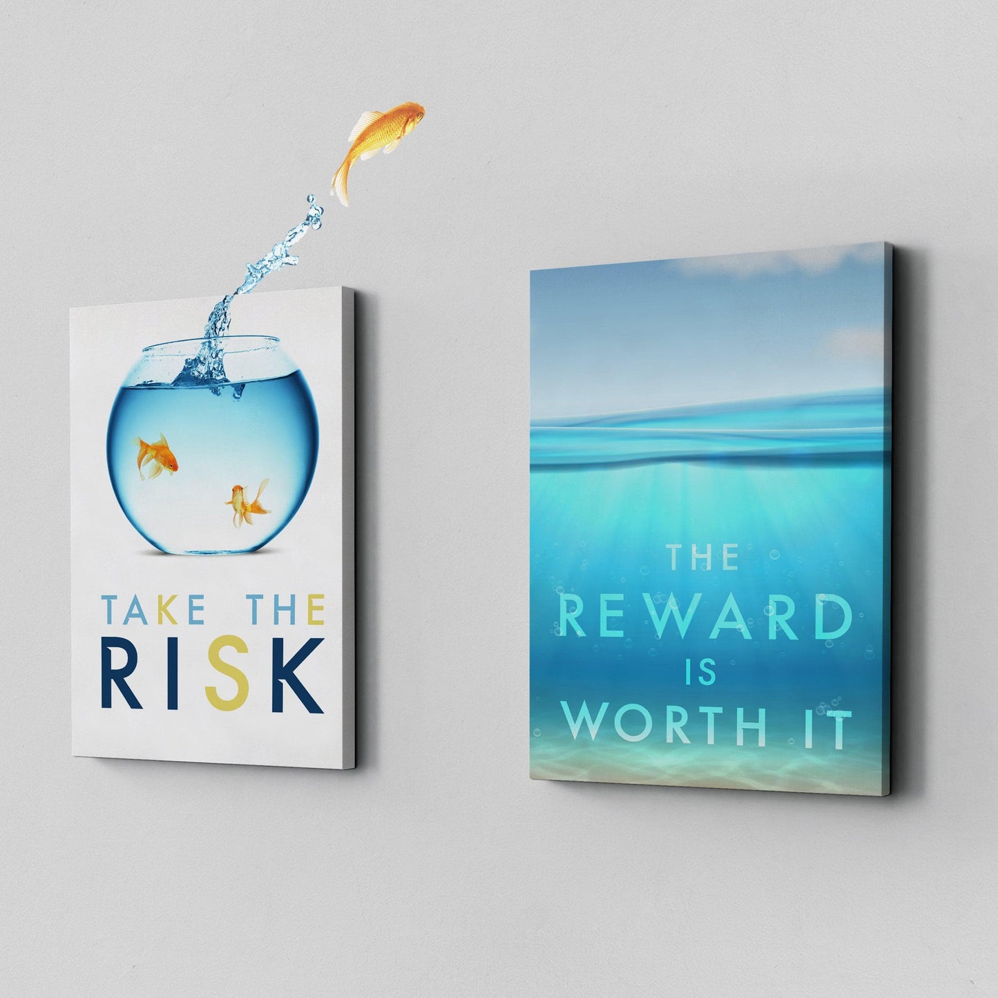 Take The Risk Motivational Quote Canvas #C115