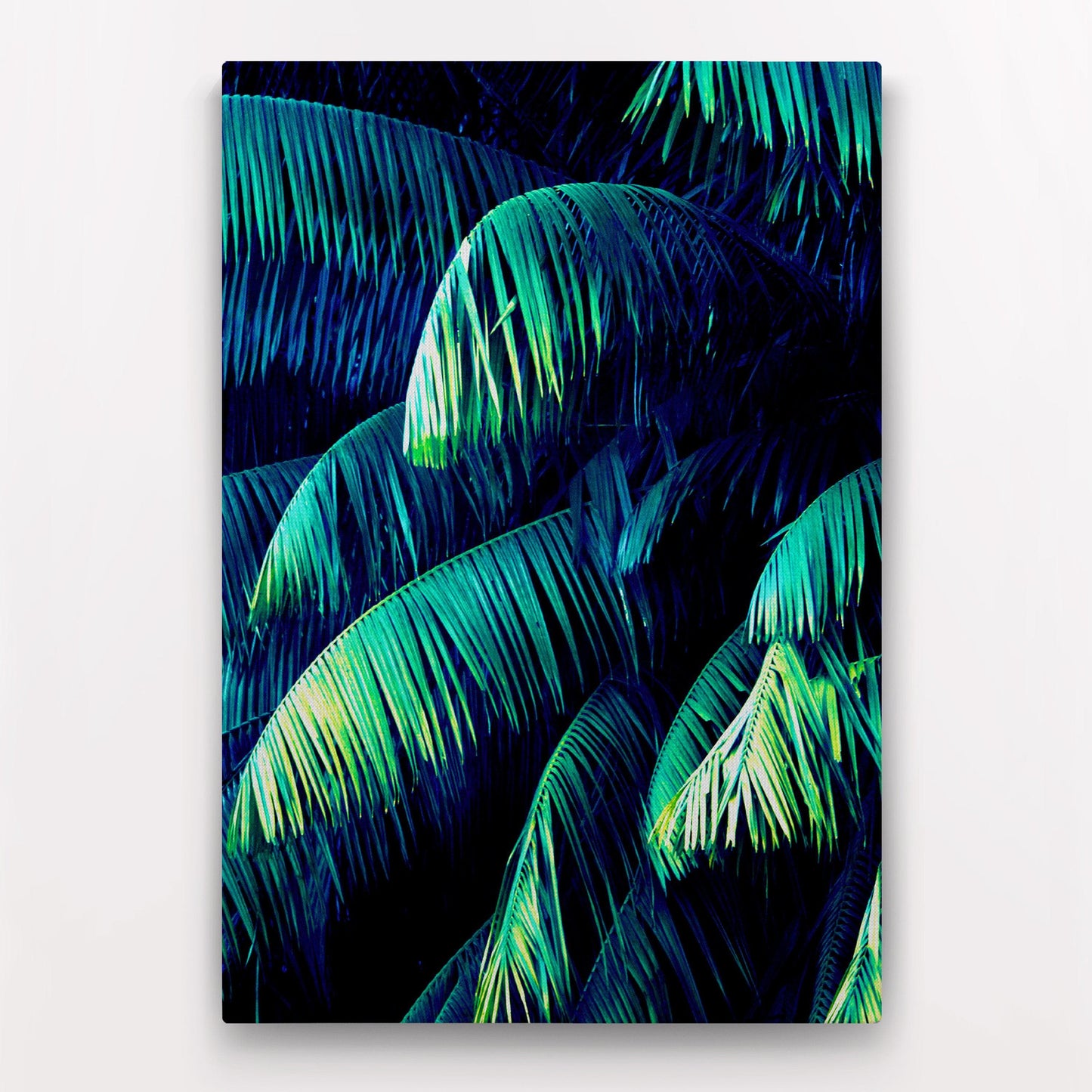 Tropical Palm Tree Foliage Leaves Canvas #C117