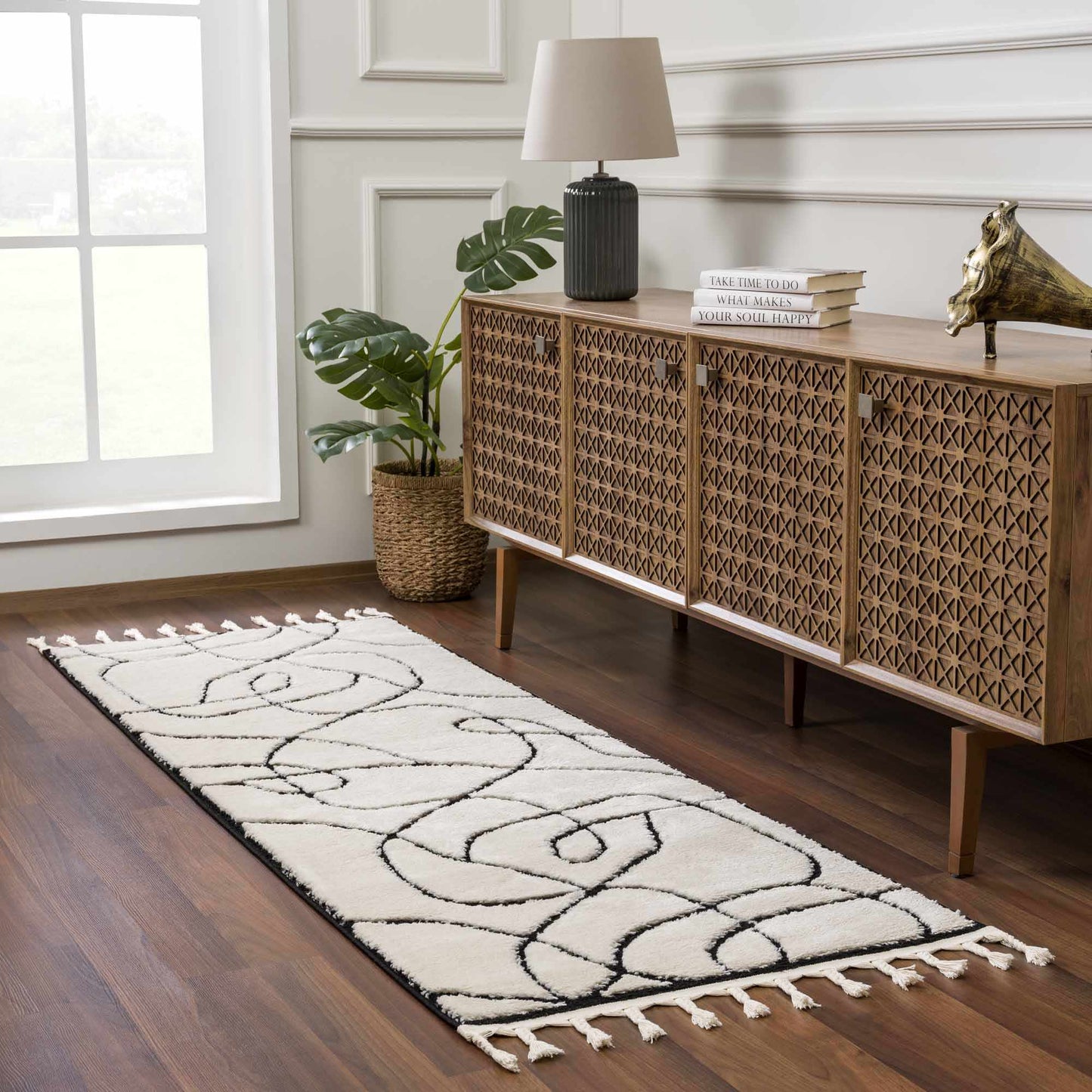 Azana Black & White Area Rug | Timeless Elegance for Any Space