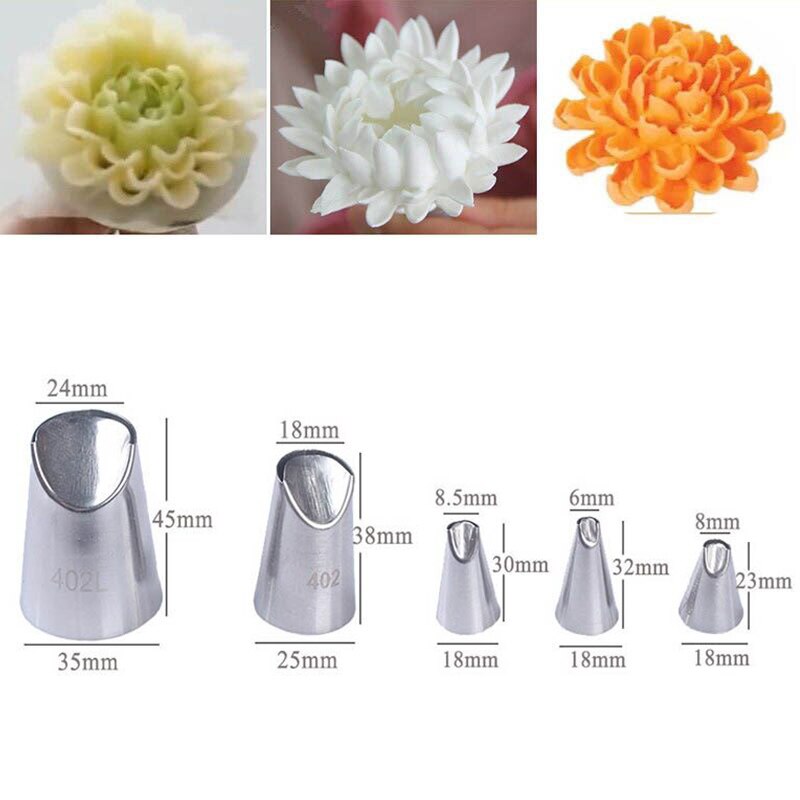 3pcs/5pcs/7pcs Cream Pastry Decorating Tips Set Stainless Steel Russian Tulip Icing Piping Cake Nozzles Cupcake Baking Tools - YourStore YourStore janette_blakely 0 3pcs/5pcs/7pcs Cream Pastry Decorating Tips Set Stainless Steel Russian Tulip Icing Piping Cake Nozzles Cupcake Baking Tools