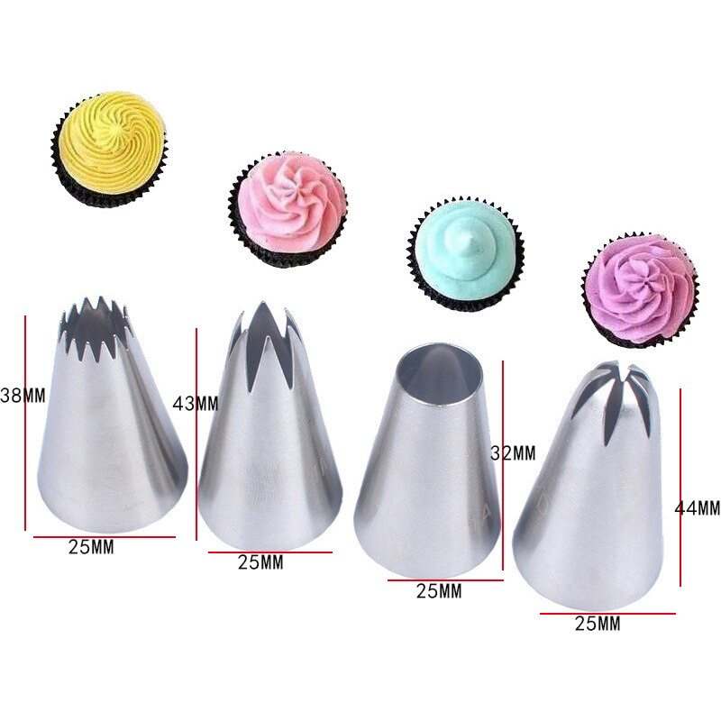 3pcs/5pcs/7pcs Cream Pastry Decorating Tips Set Stainless Steel Russian Tulip Icing Piping Cake Nozzles Cupcake Baking Tools - YourStore YourStore janette_blakely 0 3pcs/5pcs/7pcs Cream Pastry Decorating Tips Set Stainless Steel Russian Tulip Icing Piping Cake Nozzles Cupcake Baking Tools