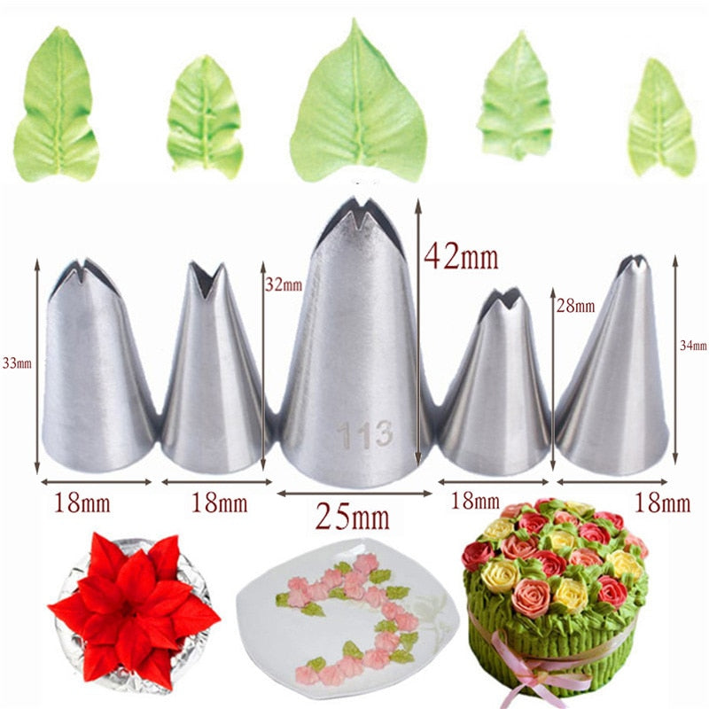 3pcs/5pcs/7pcs Cream Pastry Decorating Tips Set Stainless Steel Russian Tulip Icing Piping Cake Nozzles Cupcake Baking Tools - YourStore YourStore janette_blakely 0 3pcs/5pcs/7pcs Cream Pastry Decorating Tips Set Stainless Steel Russian Tulip Icing Piping Cake Nozzles Cupcake Baking Tools