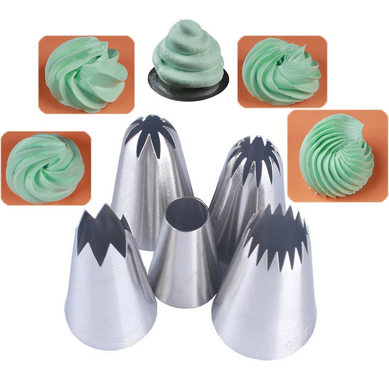 3pcs/5pcs/7pcs Cream Pastry Decorating Tips Set Stainless Steel Russian Tulip Icing Piping Cake Nozzles Cupcake Baking Tools - YourStore YourStore janette_blakely 0 3pcs/5pcs/7pcs Cream Pastry Decorating Tips Set Stainless Steel Russian Tulip Icing Piping Cake Nozzles Cupcake Baking Tools