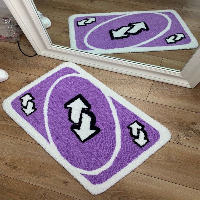 Soft UNOs Game Cards Rug