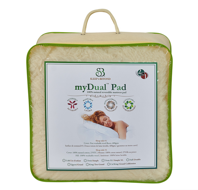 Sleep & Beyond myDual Pad Wool Mattress Pad