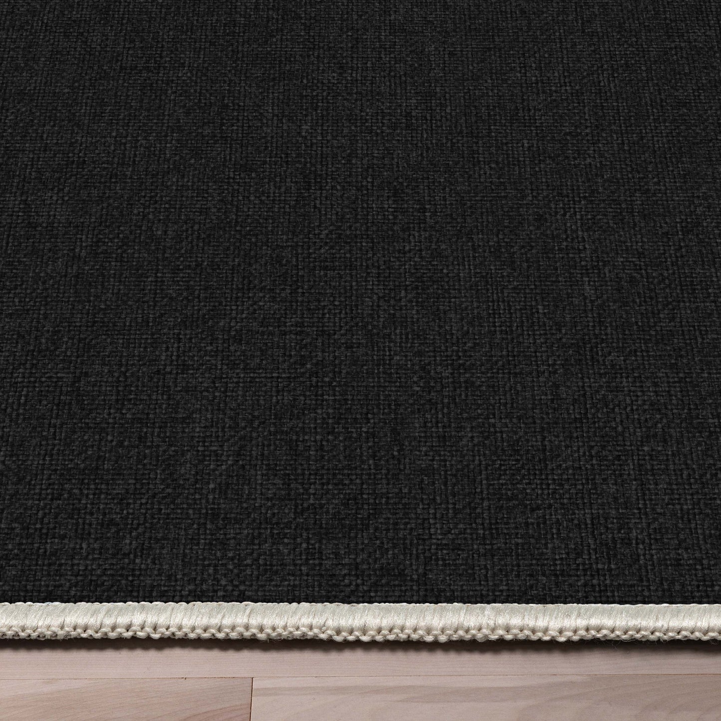 Solid Modern Plain Flat-Weave Rug