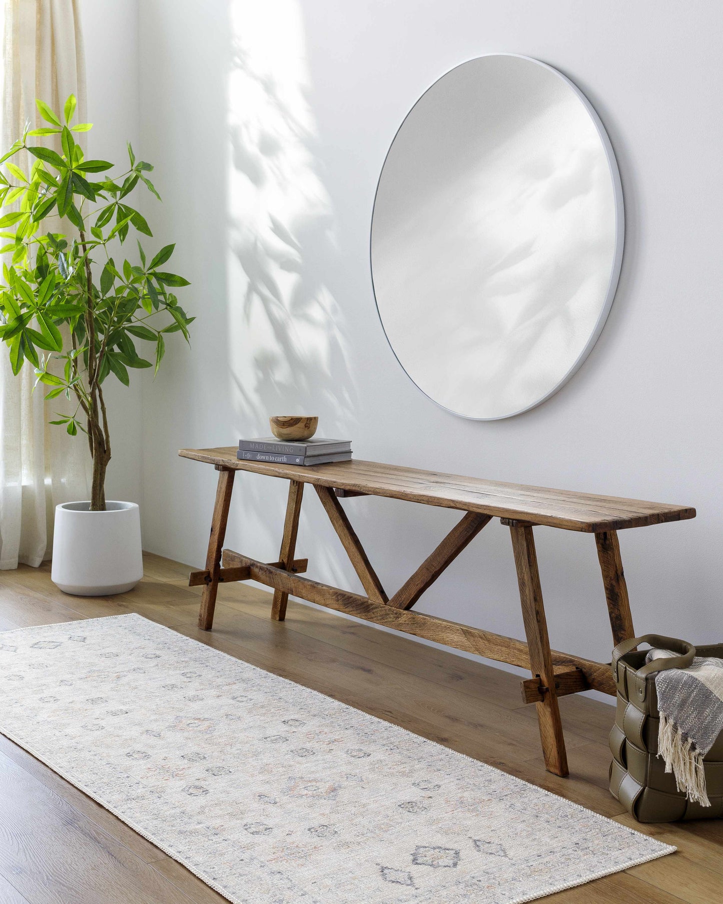 Beige Beckett Vintage Washable Area Rug | Classic Elegance with Modern Convenience