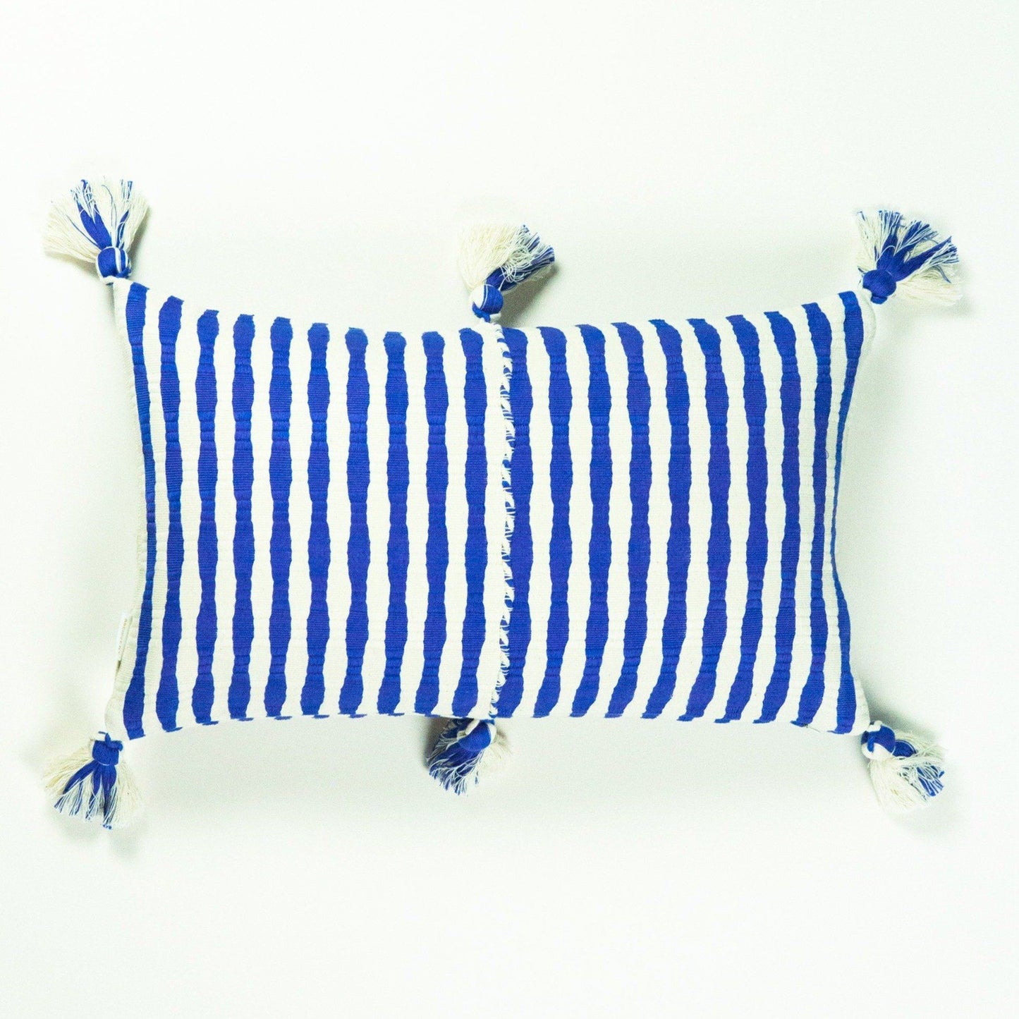 Antigua Lumbar Pillow - Blue Stripe
