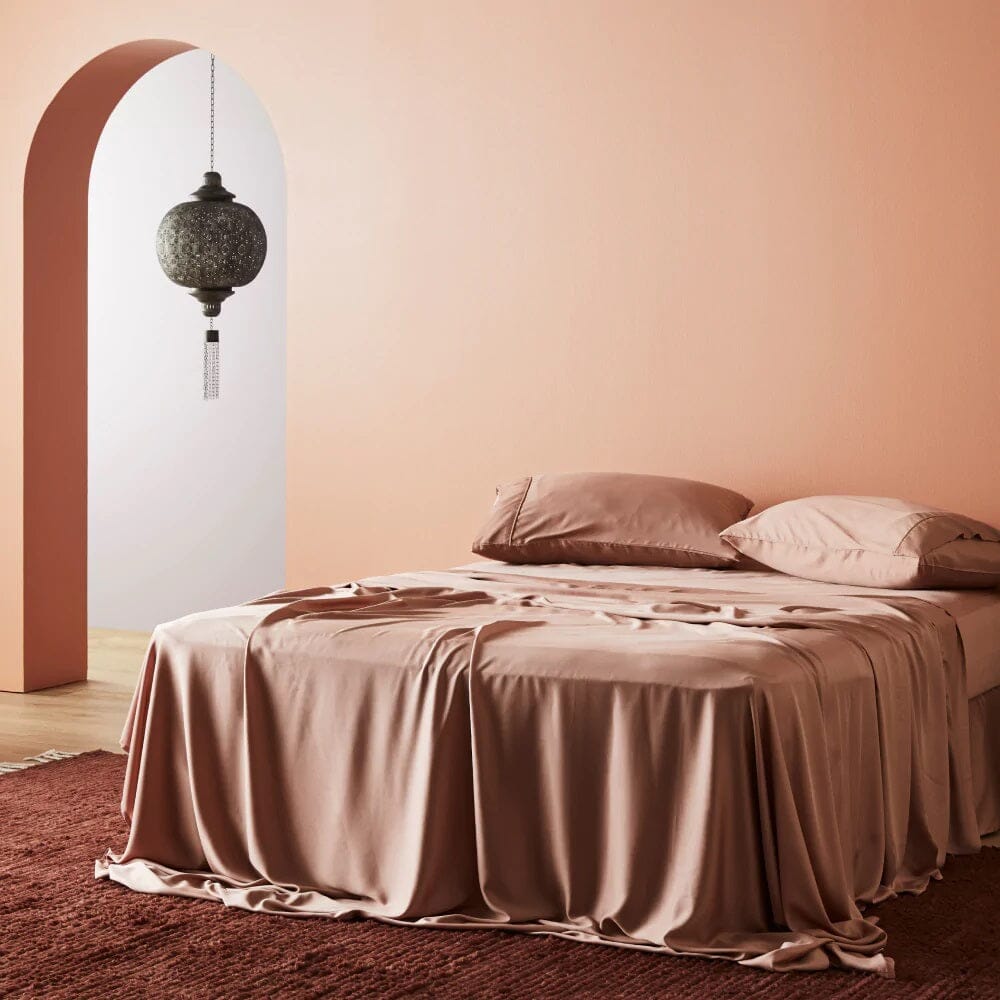 Bamboo Sateen Duvet Cover Duvet Covers Ettitude Full / Queen Rich Almond