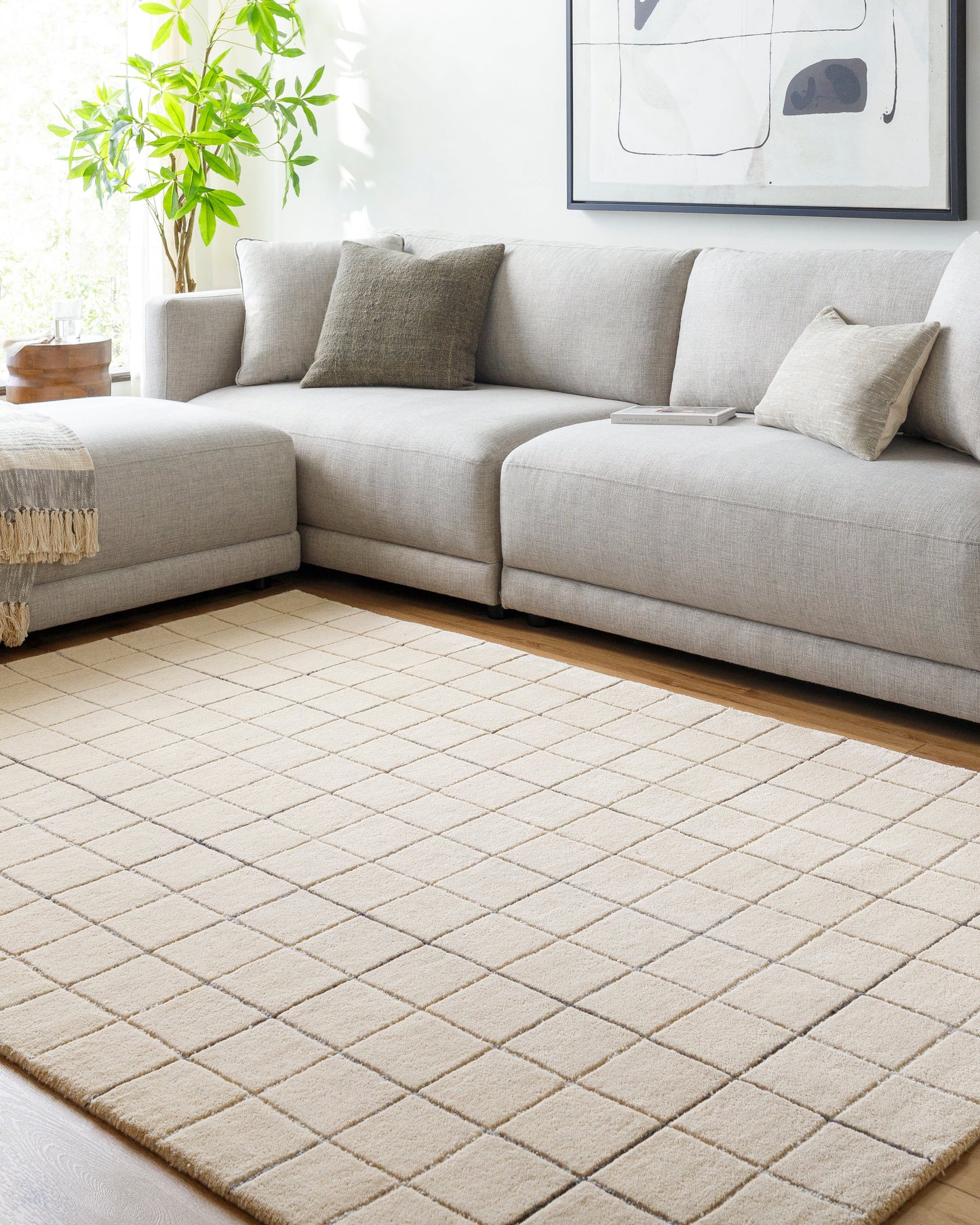 Brook BKO-2343 Rug-Tan, Black, Gray