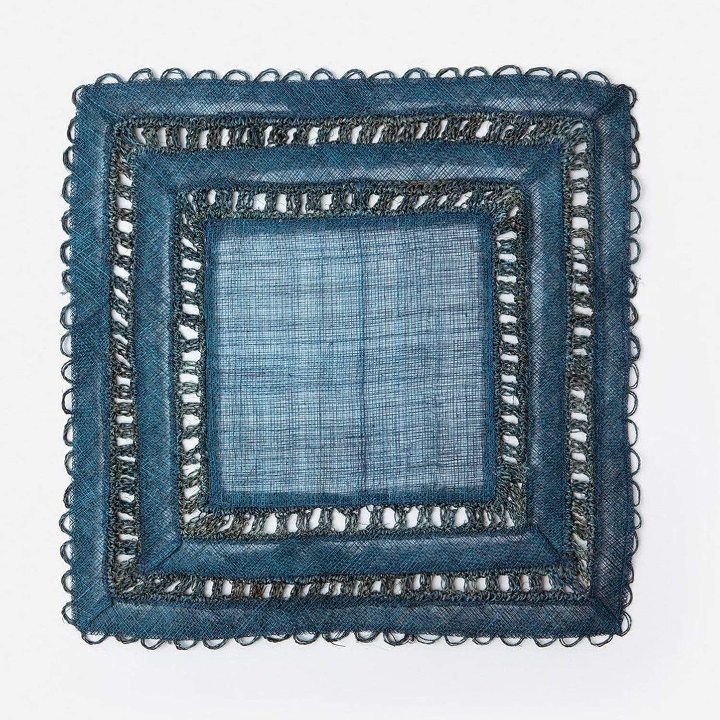Blue Pheasant Carmine Placemat (Pack of 4) - Deep Blue Pillow & Decor
