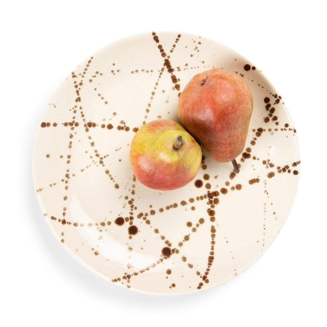 Blue Pheasant Delaney Dinnerware (Pack of 4) - Bronze Splatter Decor