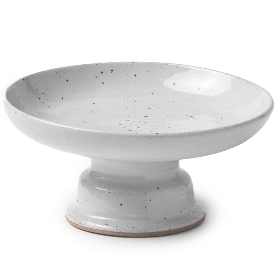 Blue Pheasant Marcus Cake Stand (Pack of 2) - White Salt Glaze Decor blue-pheasant-SERMARCU-WHT-SCS