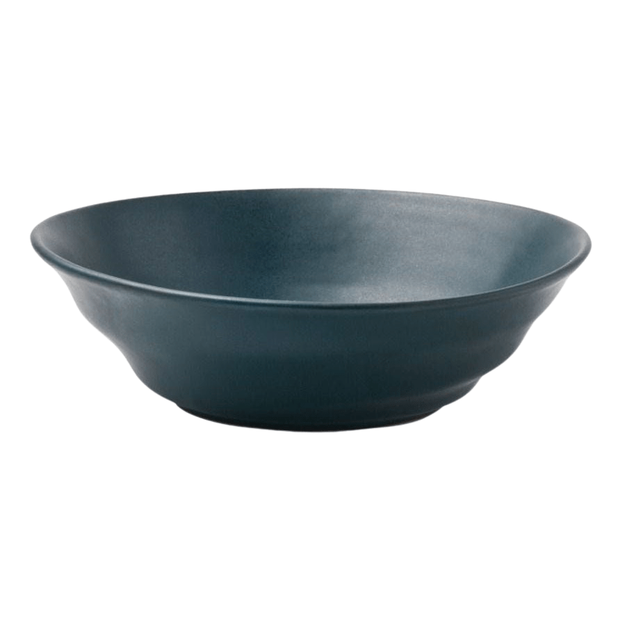 Blue Pheasant Marcus Tapered Serving Bowl (Pack of 2) - Midnight Teal Pillow & Decor blue-pheasant-BP003348