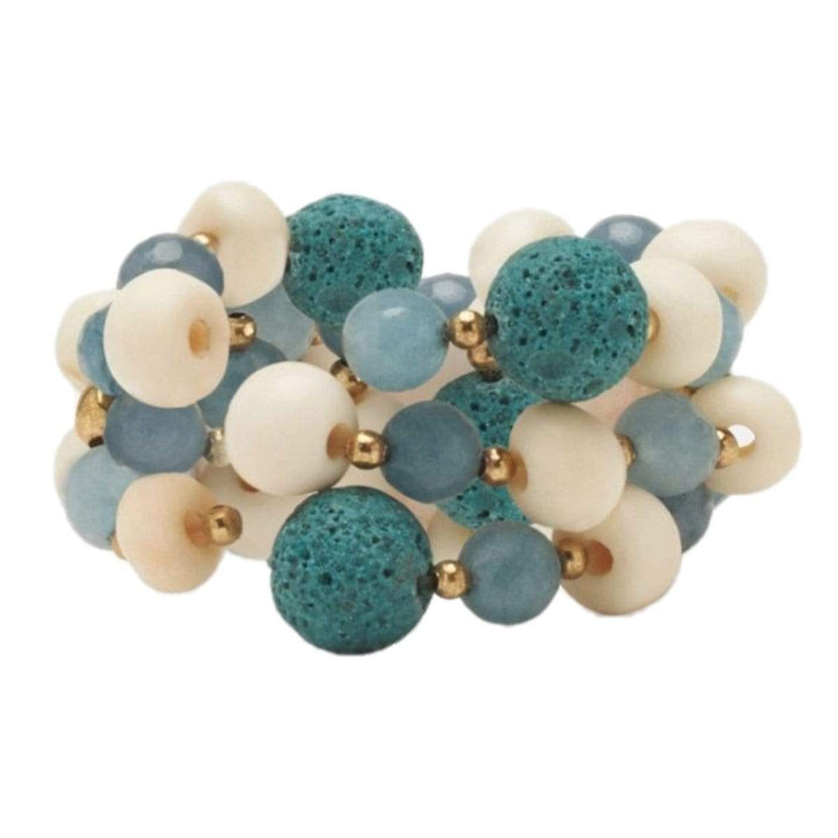 Blue Pheasant Nicole Deep Blue Mix Napkin Rings Decor