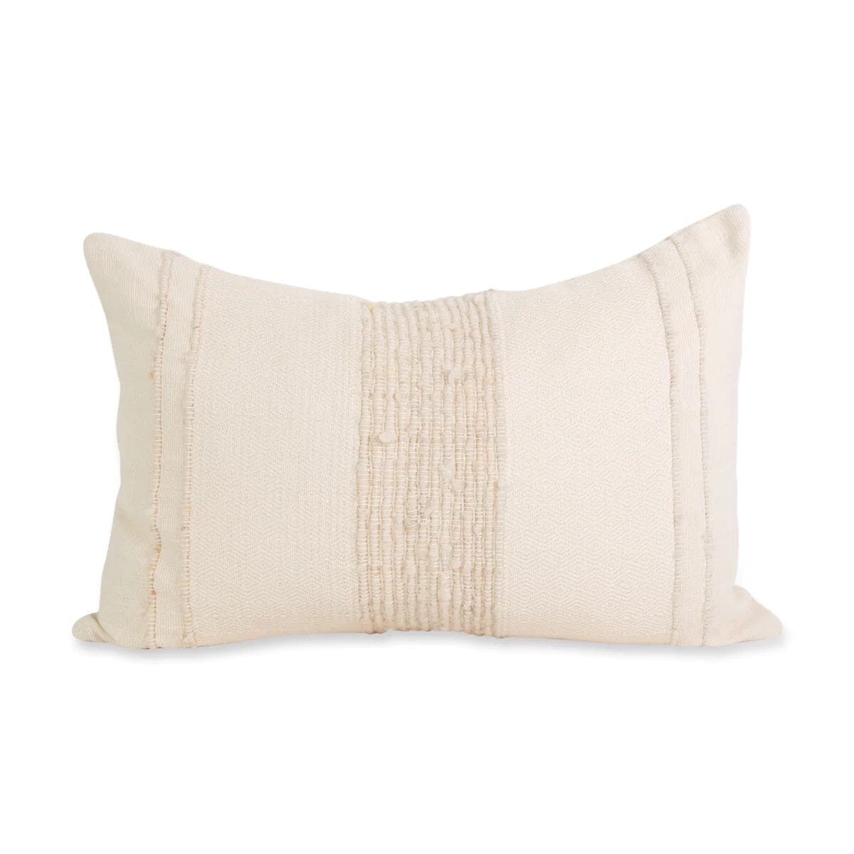 Bogota Lumbar Pillow Lumbar Pillows Azulina Home Ivory / Ivory Stripes Small Cover Only