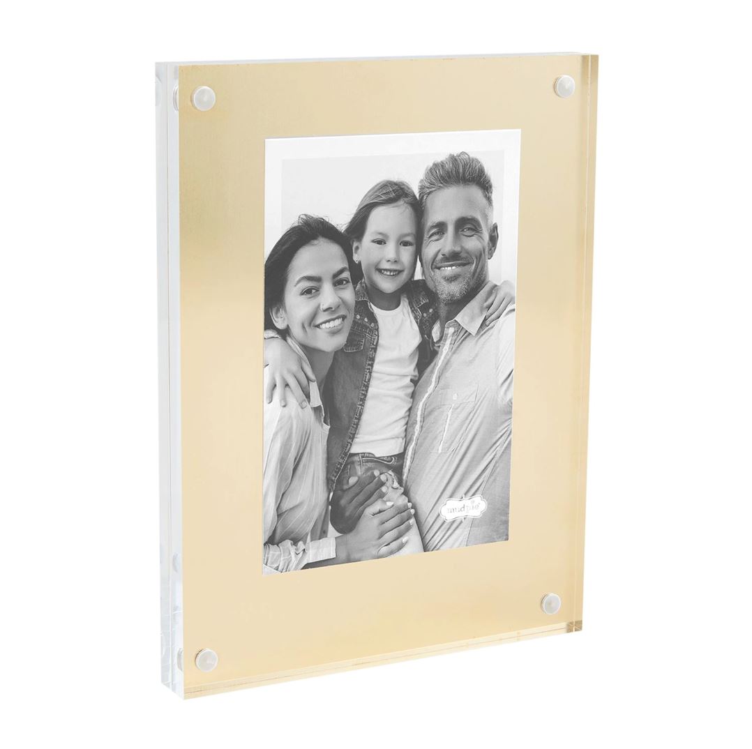 Brass Acrylic Picture Frames Picture Frames MudPie Large - 5x7