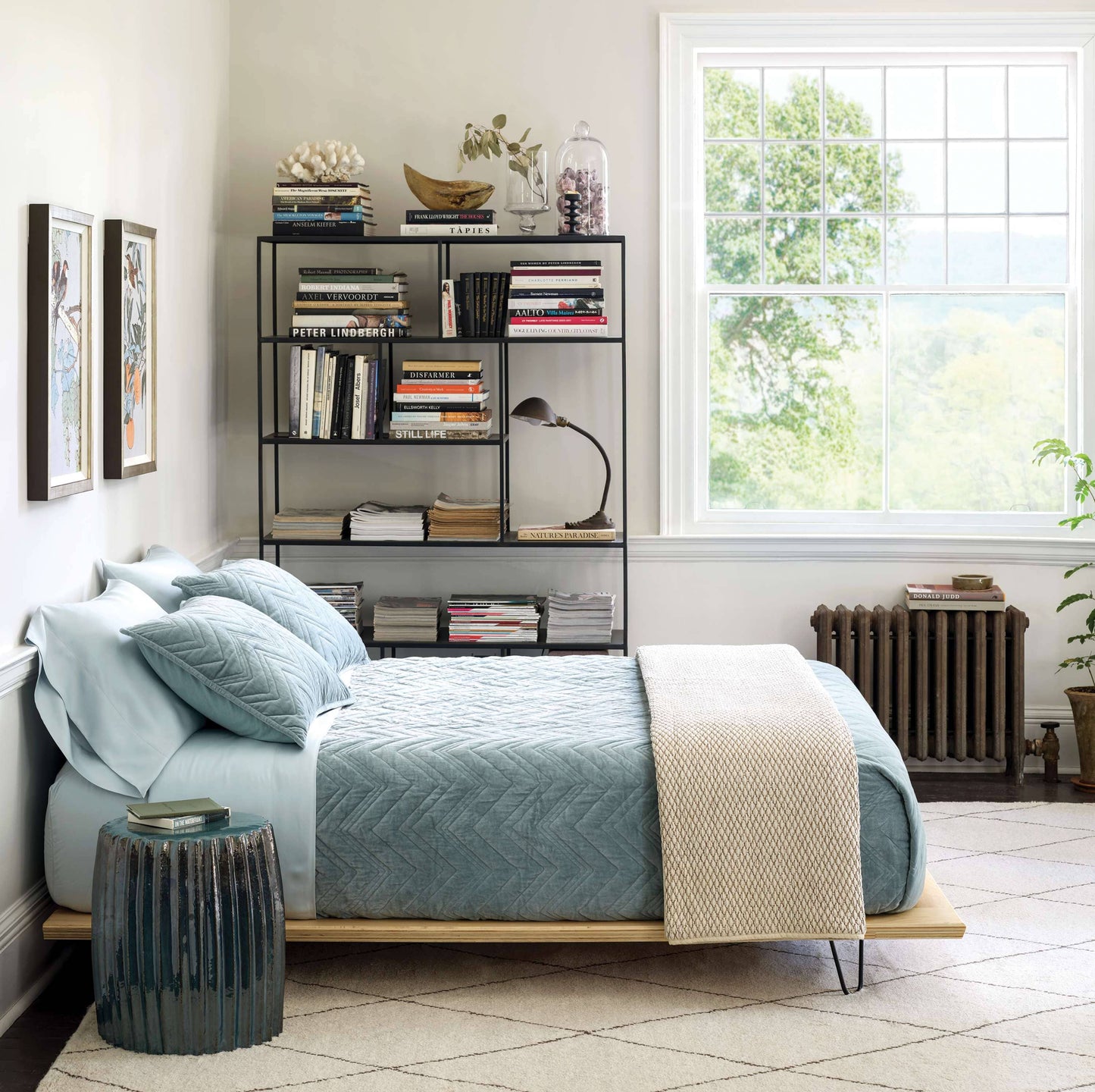 Brentwood Velvet Ocean Quilted Sham