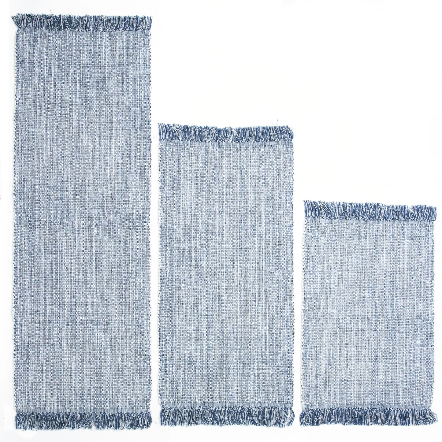Cali Bath Mat Floor Mats Azulina Home Marled Blue 20" x 28" Without Anti-Slip