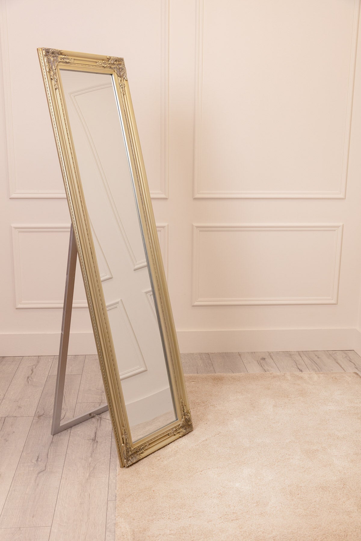 Silver Champagne Floor Standing Mirror