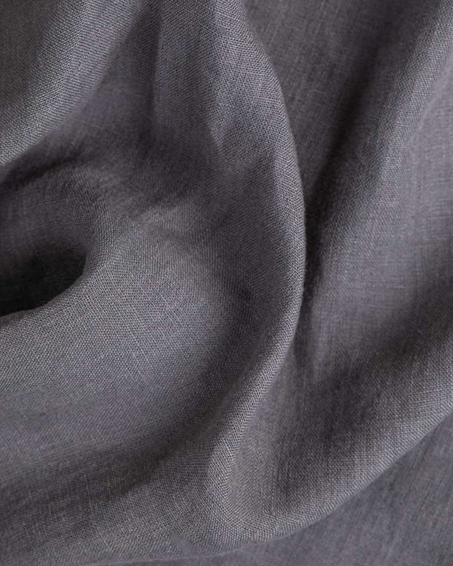 Charcoal gray linen duvet cover