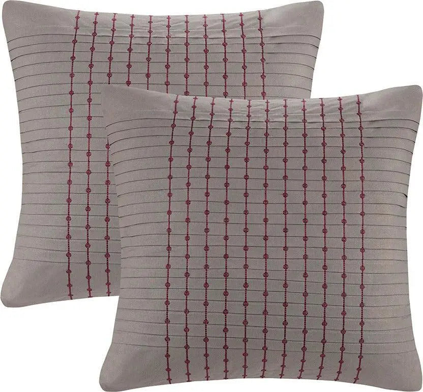 Cherry Blossom Euro Sham Gray