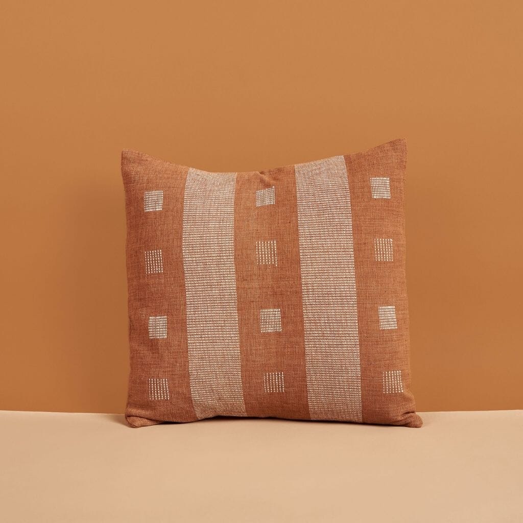 Chokor Nira Throw Pillow Throw Pillows Studio Variously Brown