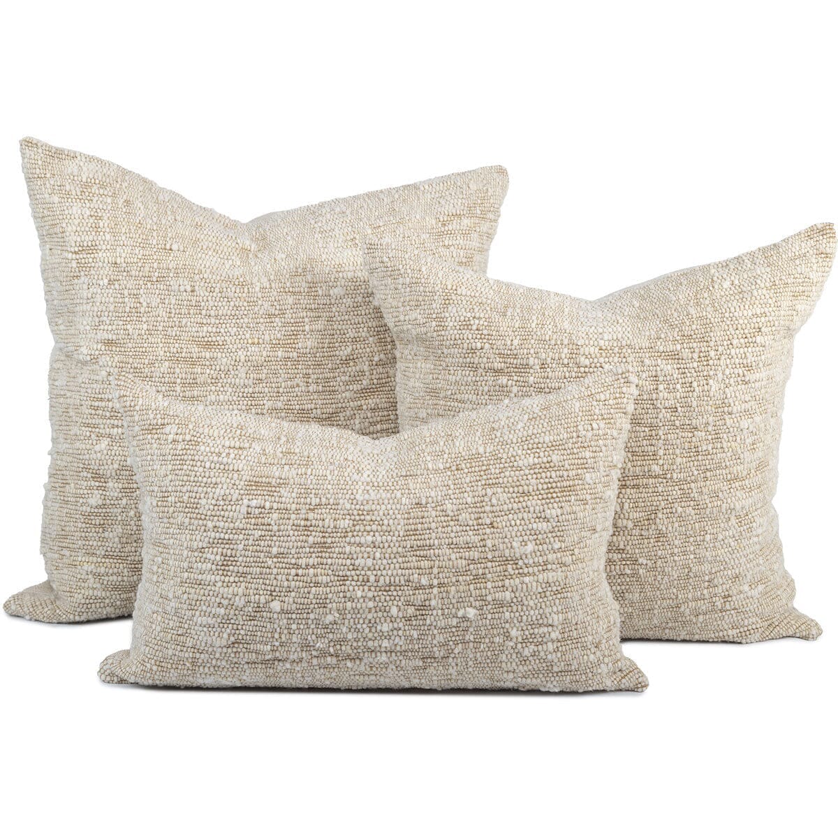 Chunky Throw Pillow Throw Pillows Azulina Home Sand 20"