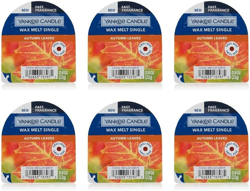 Yankee Candle Pack of 6 Crisp Fall Night Tarts Wax Melt Singles Home & Garden > Decor > Home Fragrances > Wax Tarts Yankee Candle Autumn Leaves