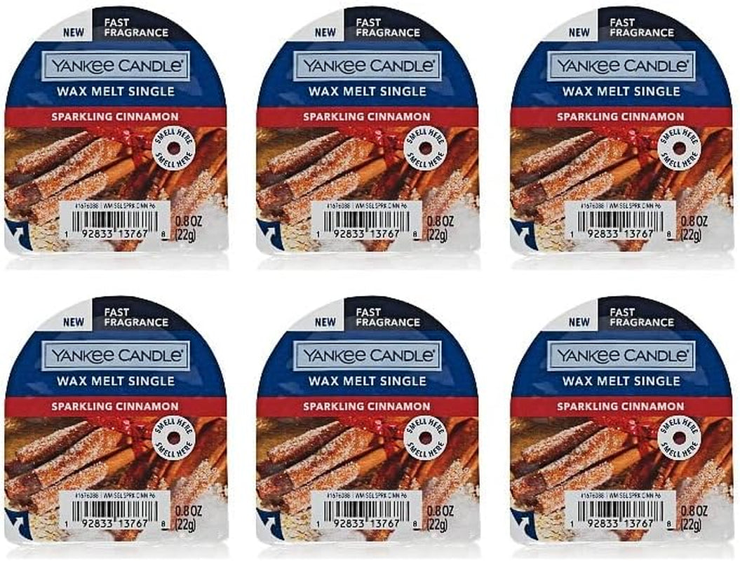 Yankee Candle Lot of 6 Winter Holiday Tarts Wax Melt Singles (Warm Luxe Cashmere) Home & Garden > Decor > Home Fragrances > Wax Tarts yankee candle Sparkling Cinnamon