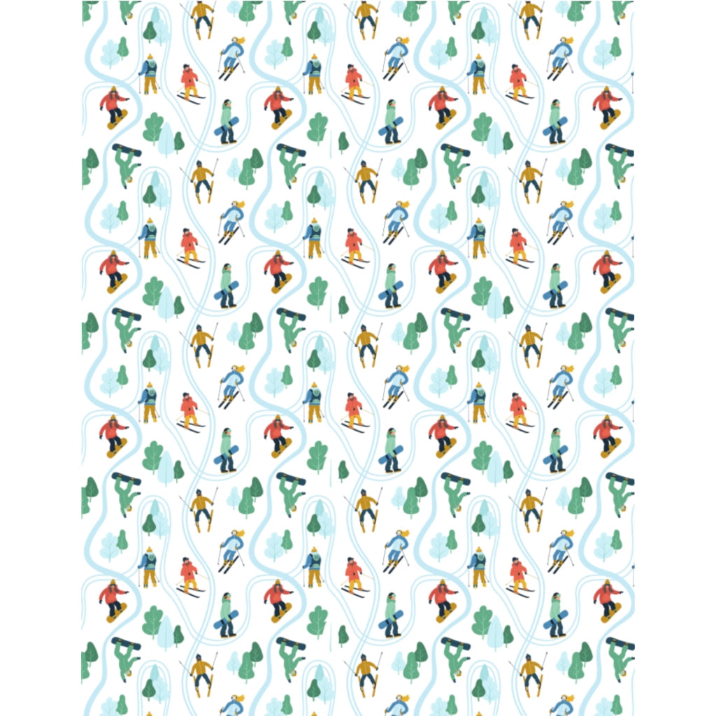 Ski Snowboard Duvet Cover, Skiing Snow Lodge Cabin Microfiber Full Queen Twin Unique Vibrant Bed Cover Home Bedding Bedroom Decor Starcove Fashion