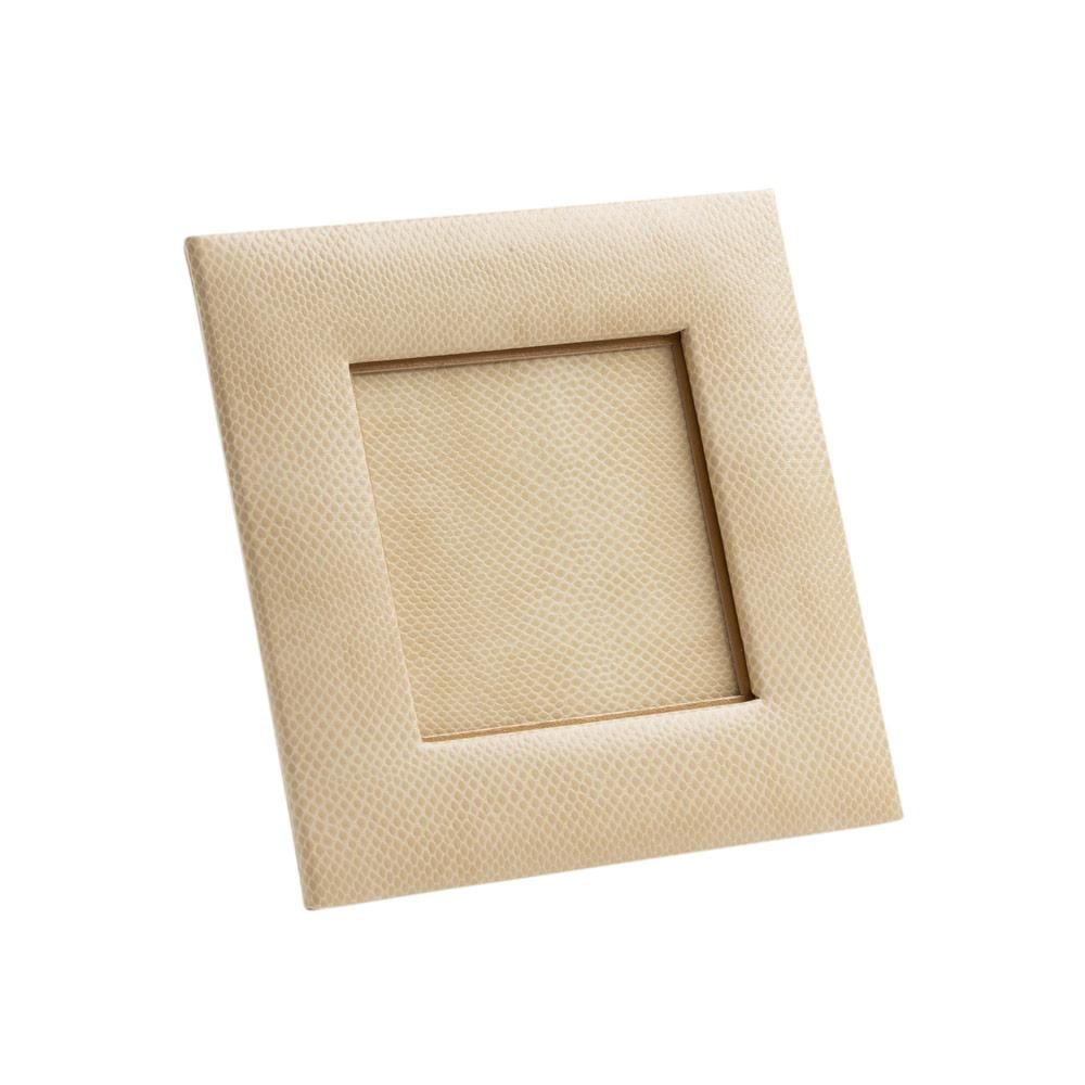 Snakeskin 4" Square Picture Frame in Ivory - 1 Each
