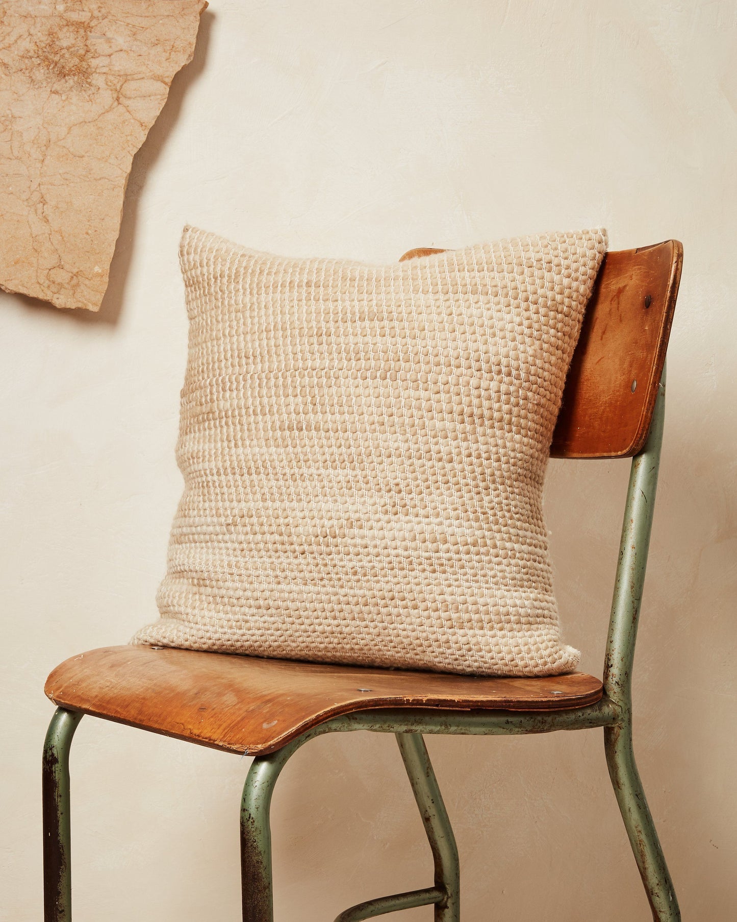 Sheila Merino Throw Pillow - Wheat