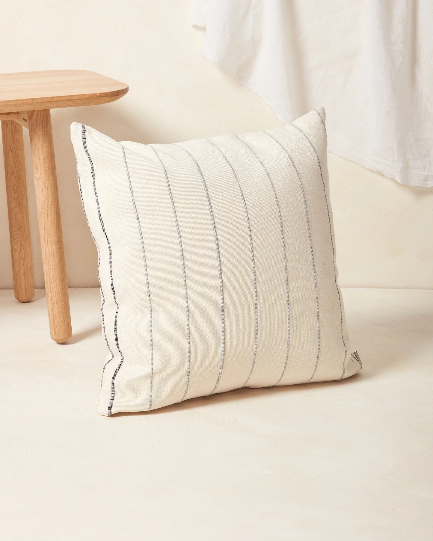 Recycled Stripe Throw Pillow Throw Pillows Minna Gray