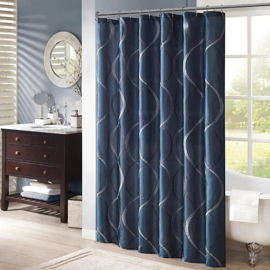 Serendipity Shower Curtain Navy