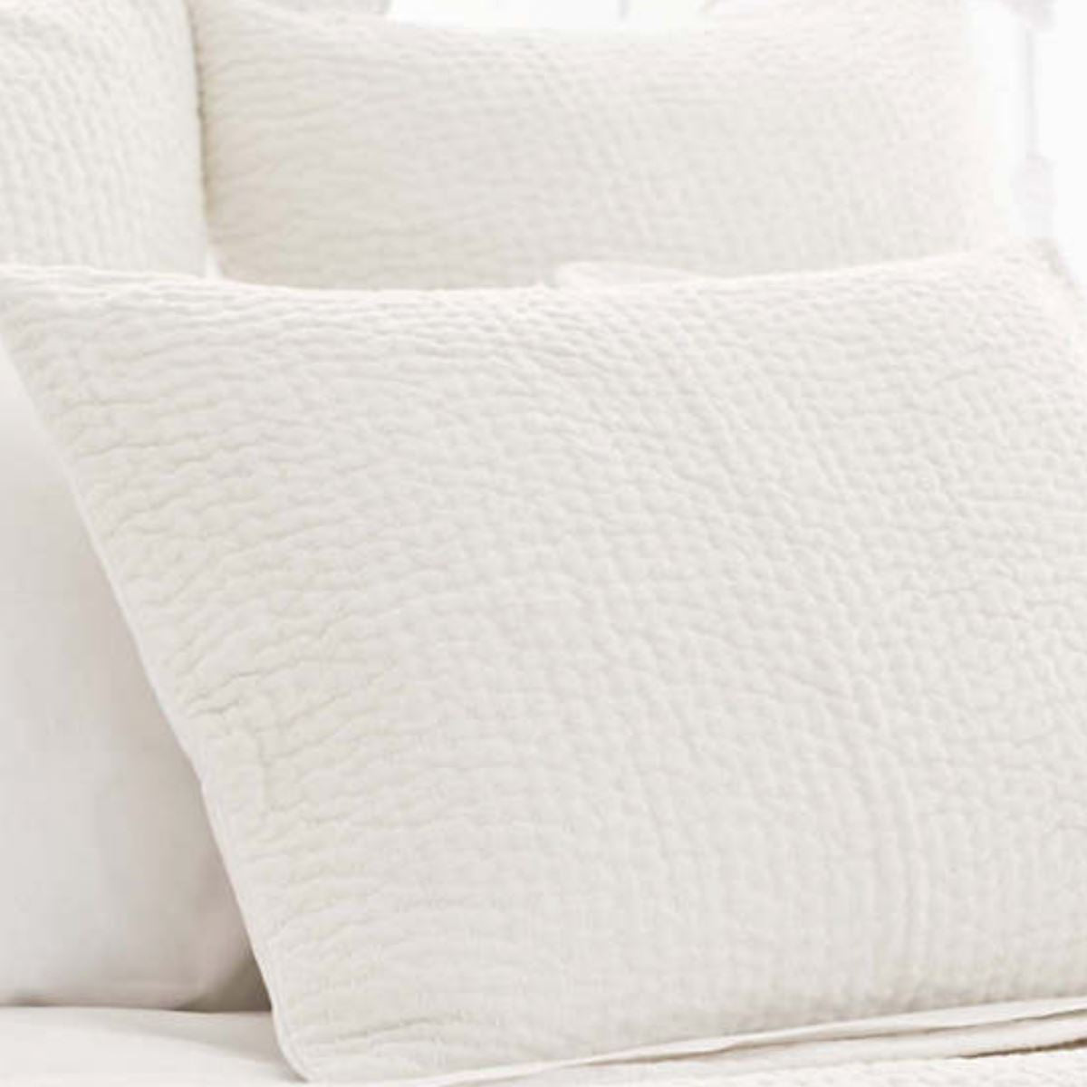 Seychelles Dove White Quilted Sham