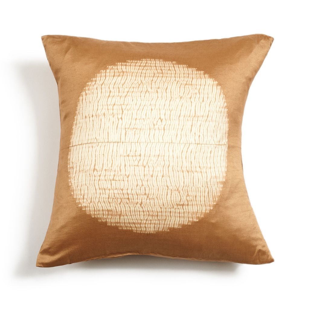 Shunya Silk Throw Pillow - Gold
