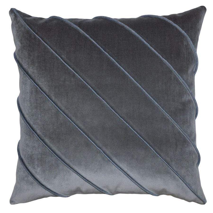 Square Feathers Briar Velvet Pillow - Harbor Pillows