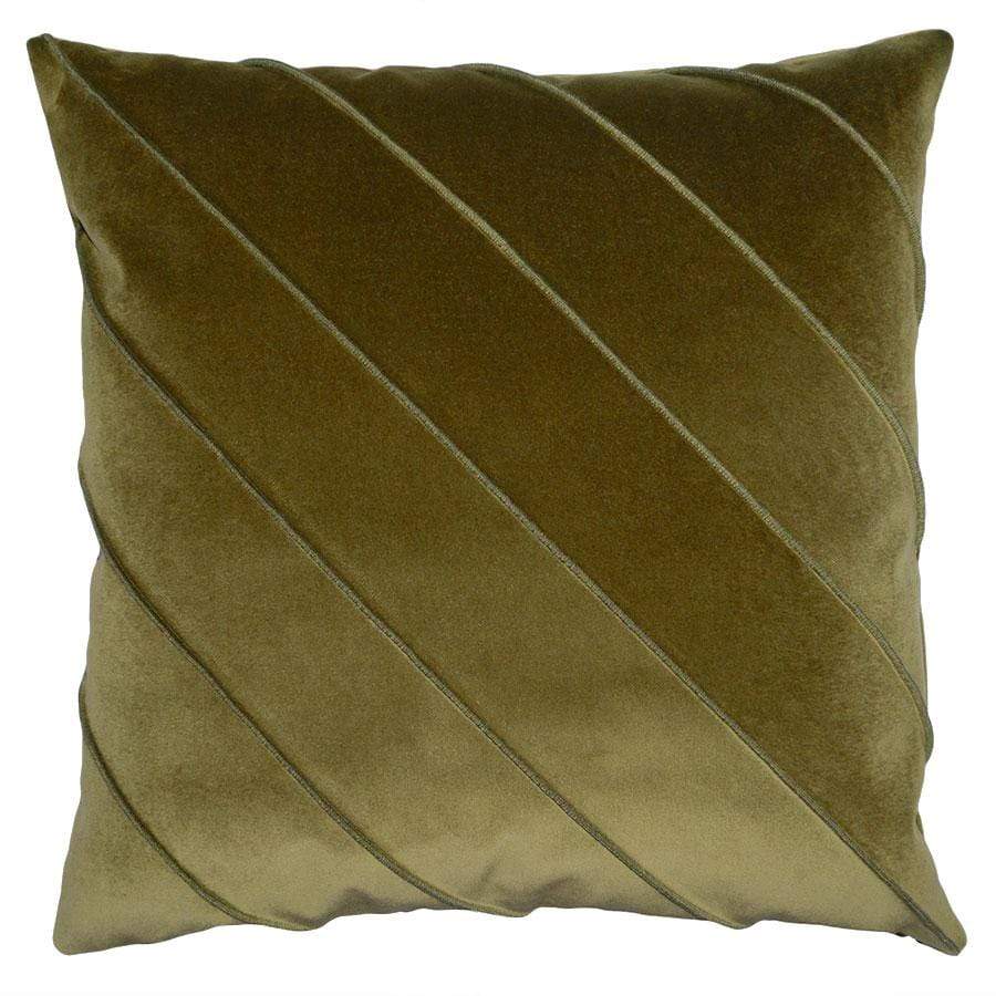 Square Feathers Briar Velvet Pillow - Harbor Pillows