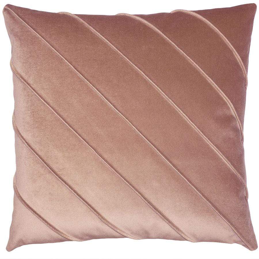 Square Feathers Briar Velvet Pillow - Harbor Pillows